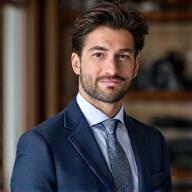Foto di Riccardo, sarto e cliente.